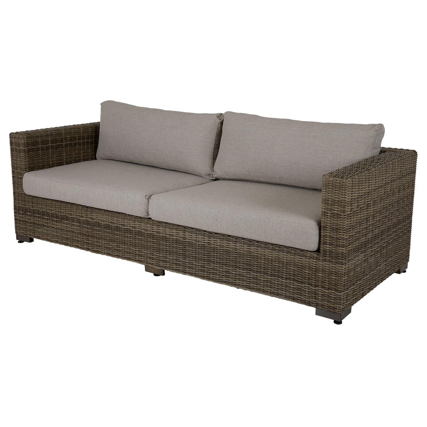 Brafab, Ninja 3-personers sofa i rustik kunstrotting inklusive vandafvisende puder