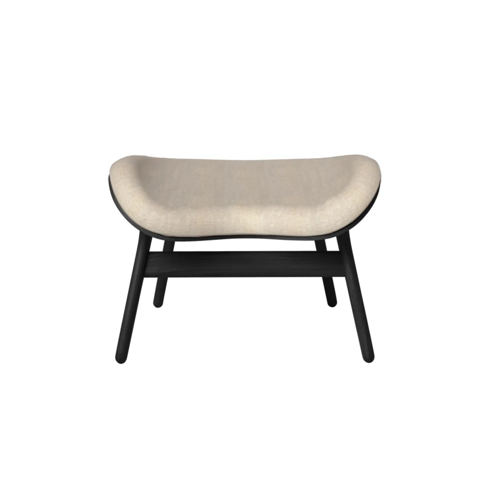 Umage, A Conversation Piece Ottoman Fodskammel Black Oak/White Sands