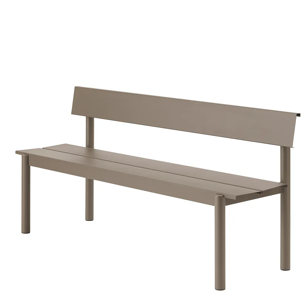 Muuto, Stålbænk 170cm Linear Steel Taupe