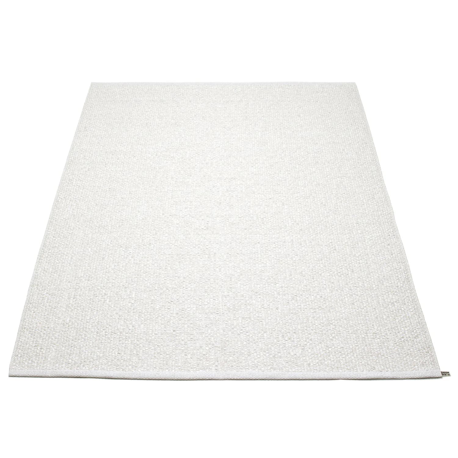 Pappelina, Svea tæppe 140x220 cm white metallic / white