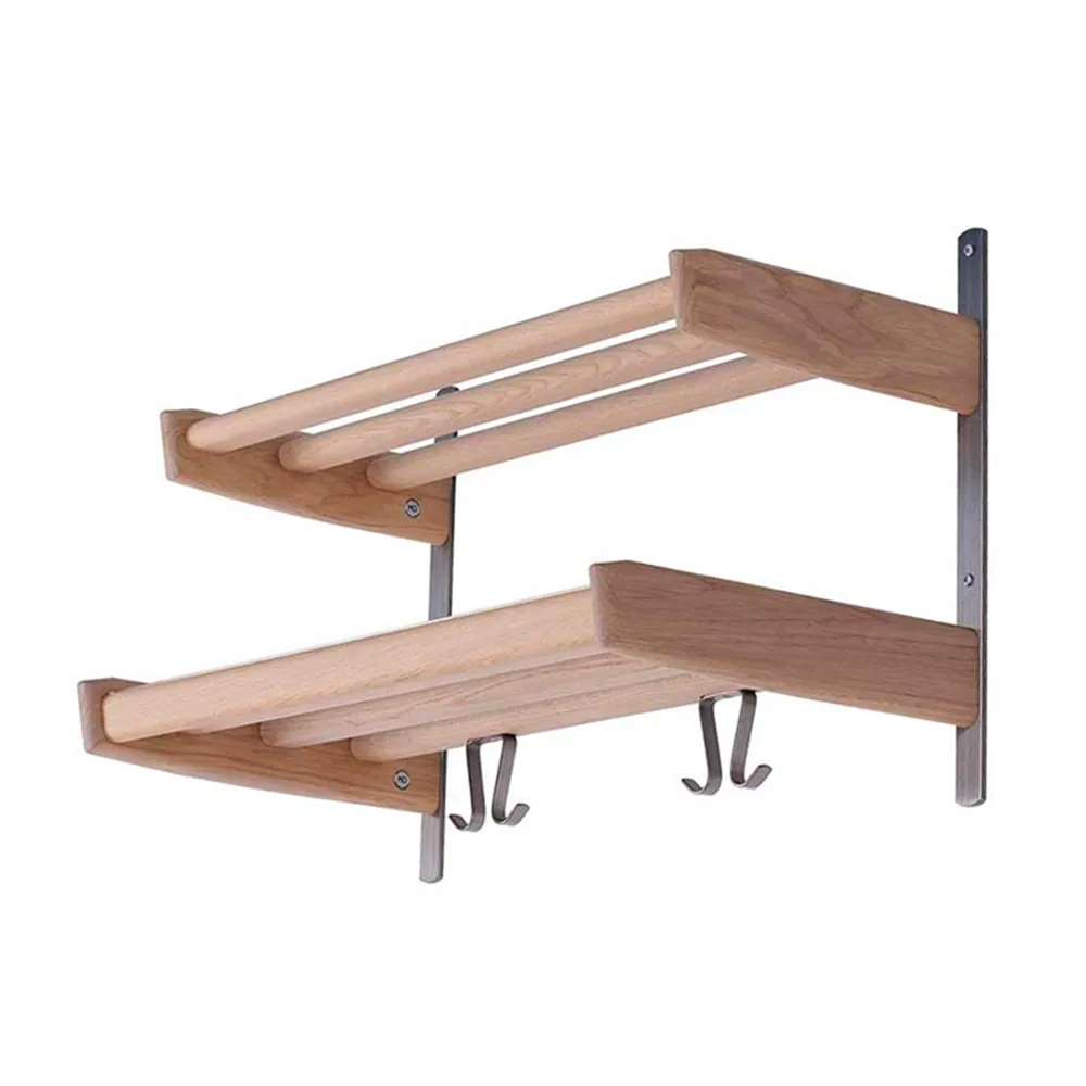 Oscarssons Möbel, Meja Hattehylde 59 cm 2 hylder Hvidolieret eg