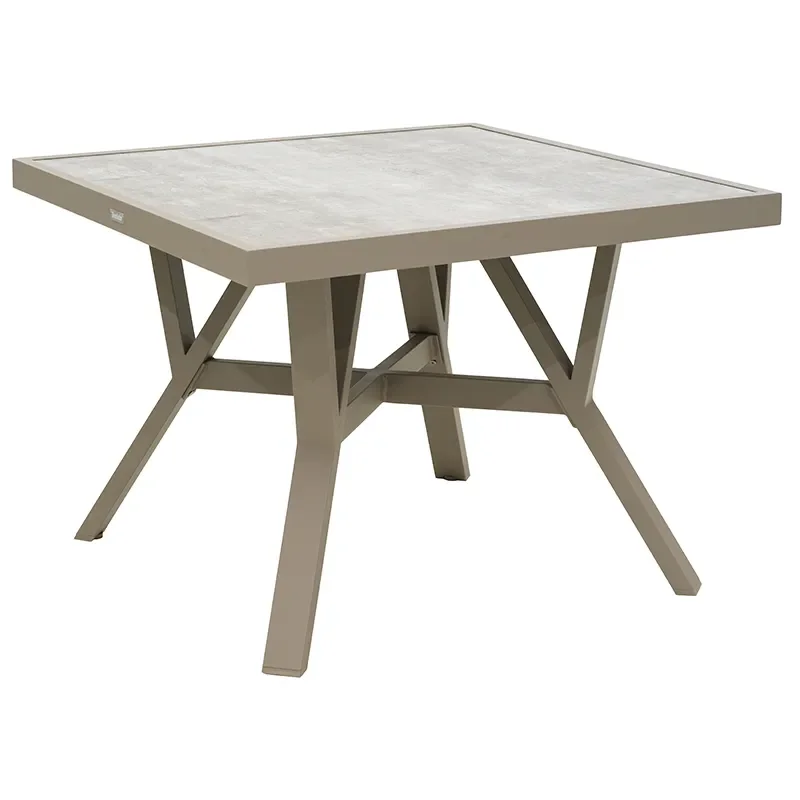 Brafab, Samvaro bord 90x90 cm inkluderer glasplade Khaki