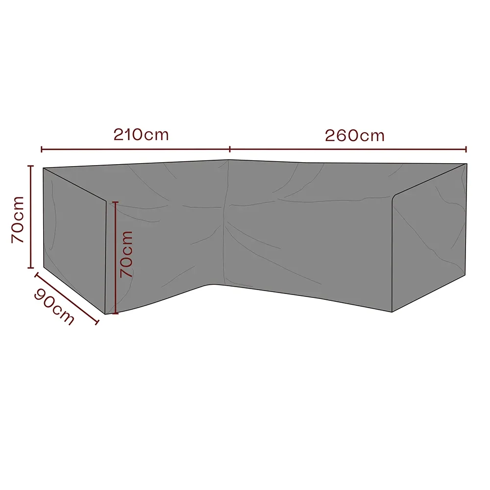 Brafab, Møbelbetræk hjørnesofa 260/215x70x90 Premium