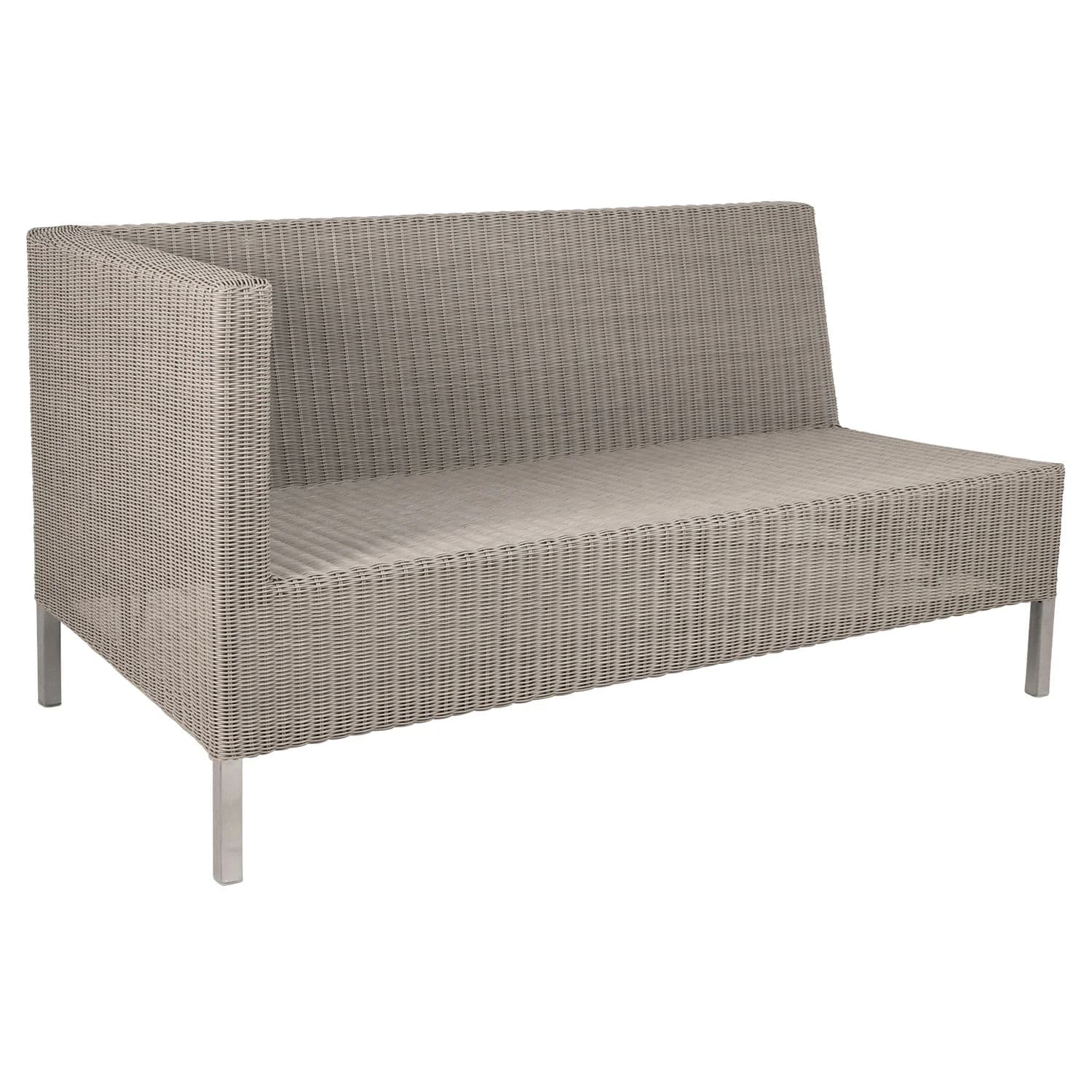 Cane-line, Connect 2-personers endeelement Høj syntetisk rattan Taupe