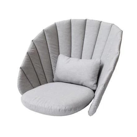 Cane-line, Peacock Loungestol Pude Light Grey