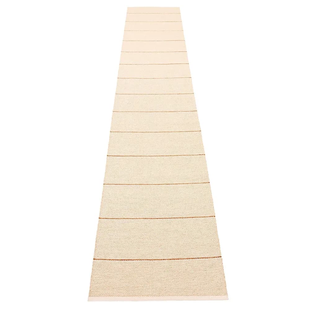 Pappelina, Lea tæppe Beige/Rust/Vanilla 70 x 375 cm
