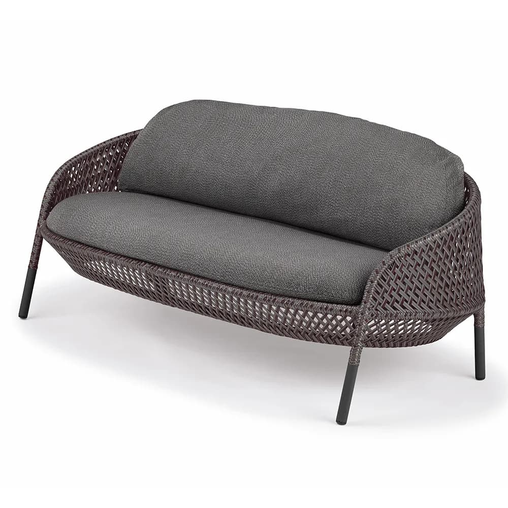 Dedon, AHNDA 2-personers sofa ABR vulcano 0305 graphite 0108