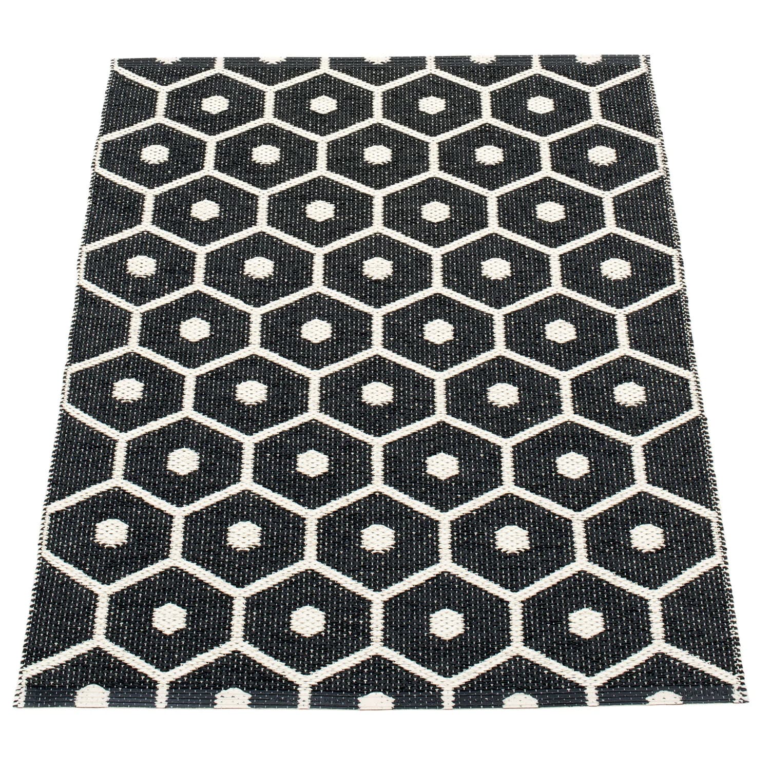 Pappelina, Honey tæppe 70x100 cm black / vanilla