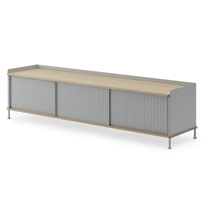 Muuto, Enfold skænk 186 x 45 cm - oiled oak Grey