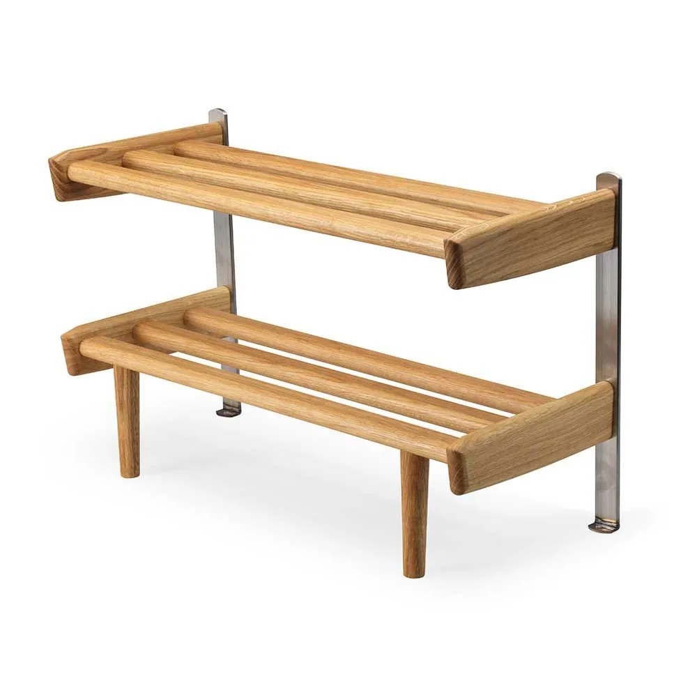 Oscarssons Möbel, Meja Skohylde Gulv 59 cm Lakeret Eg