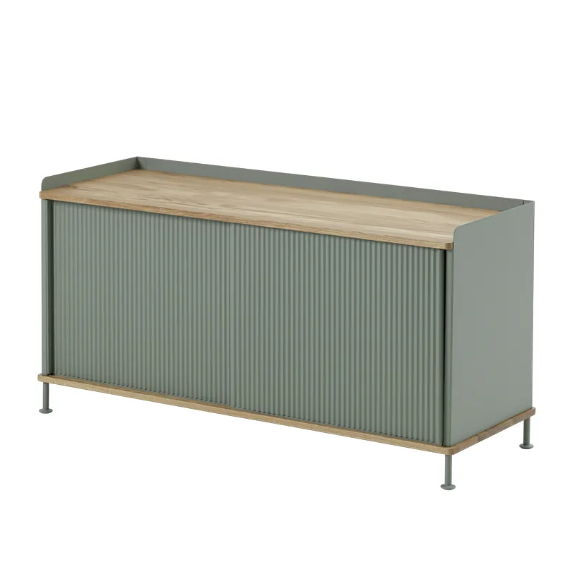 Muuto, Enfold skænk 124 x 45 cm - oiled oak Dusty Green