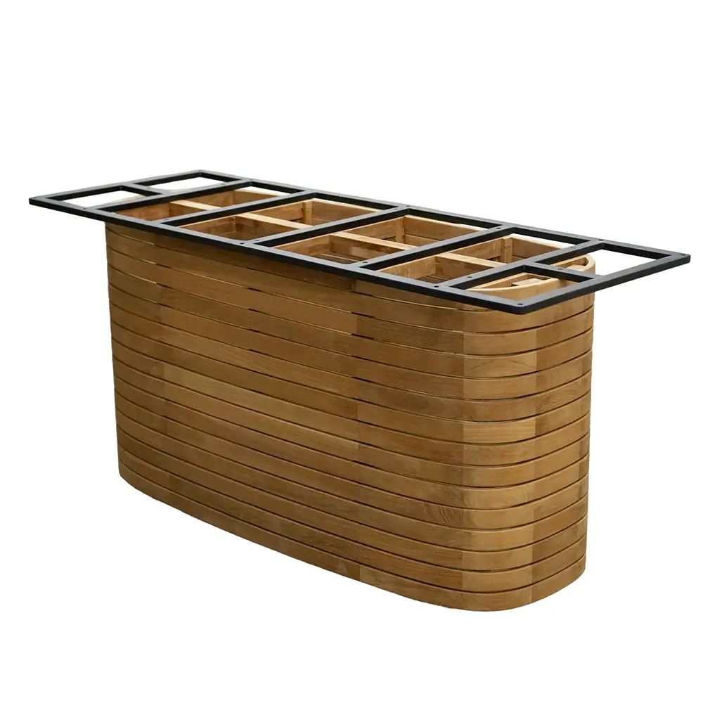 Cane-line, Mellow matbordstel oval f/bordsskiva 240x130 cm & 300x130 cm Teak