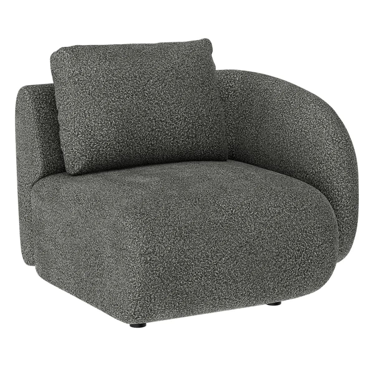 Artwood, Dixon 1-sæde sektion højre Vega charcoal