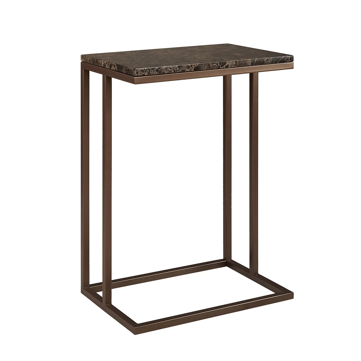 Artwood, Sidebord i Marmor Taro Wide Dark brown