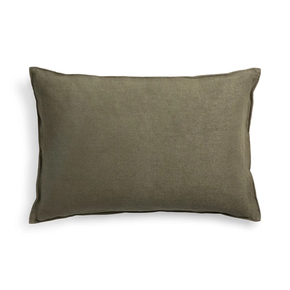Ethnicraft, Lin Pudebetræk Olive 60x40 cm