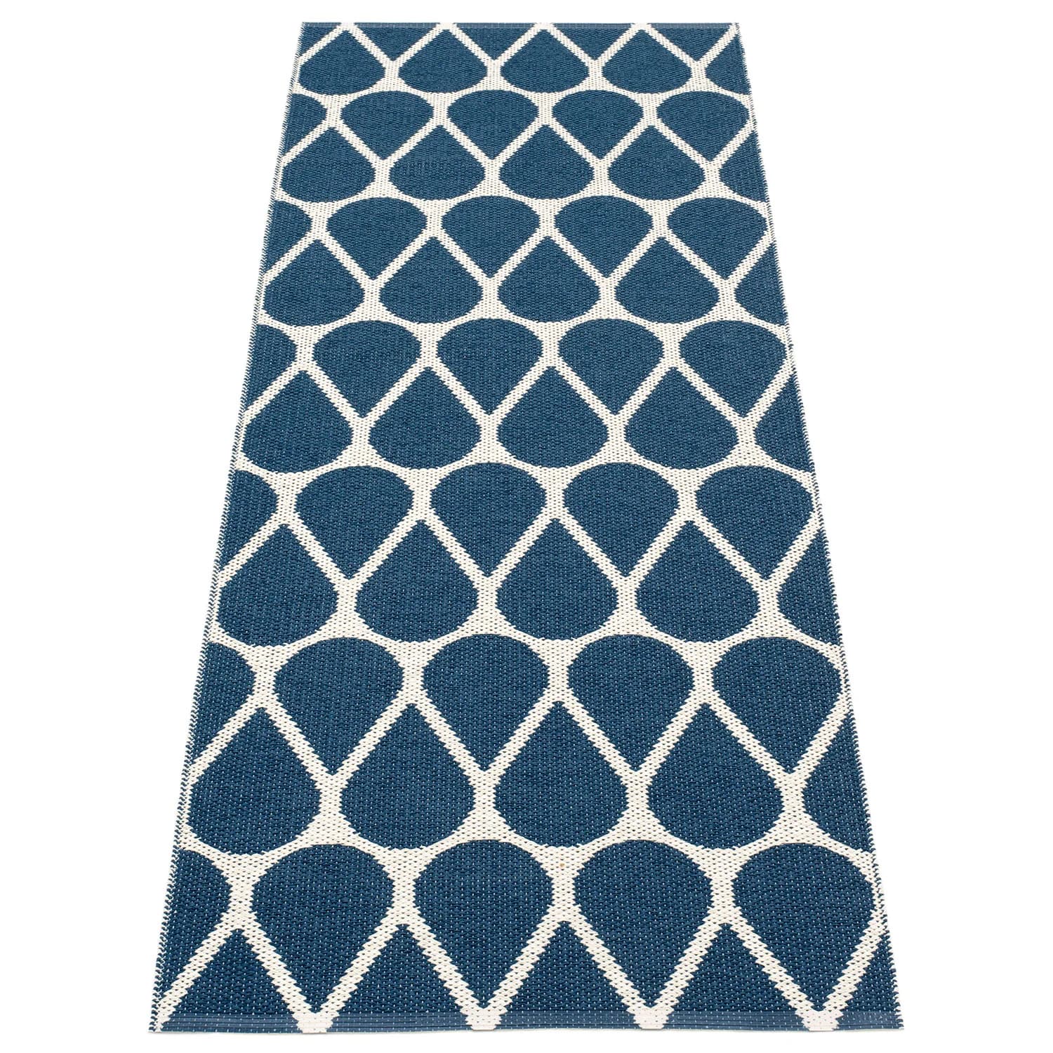 Pappelina, Otis tæppe 70x200 cm ocean blue / vanilla