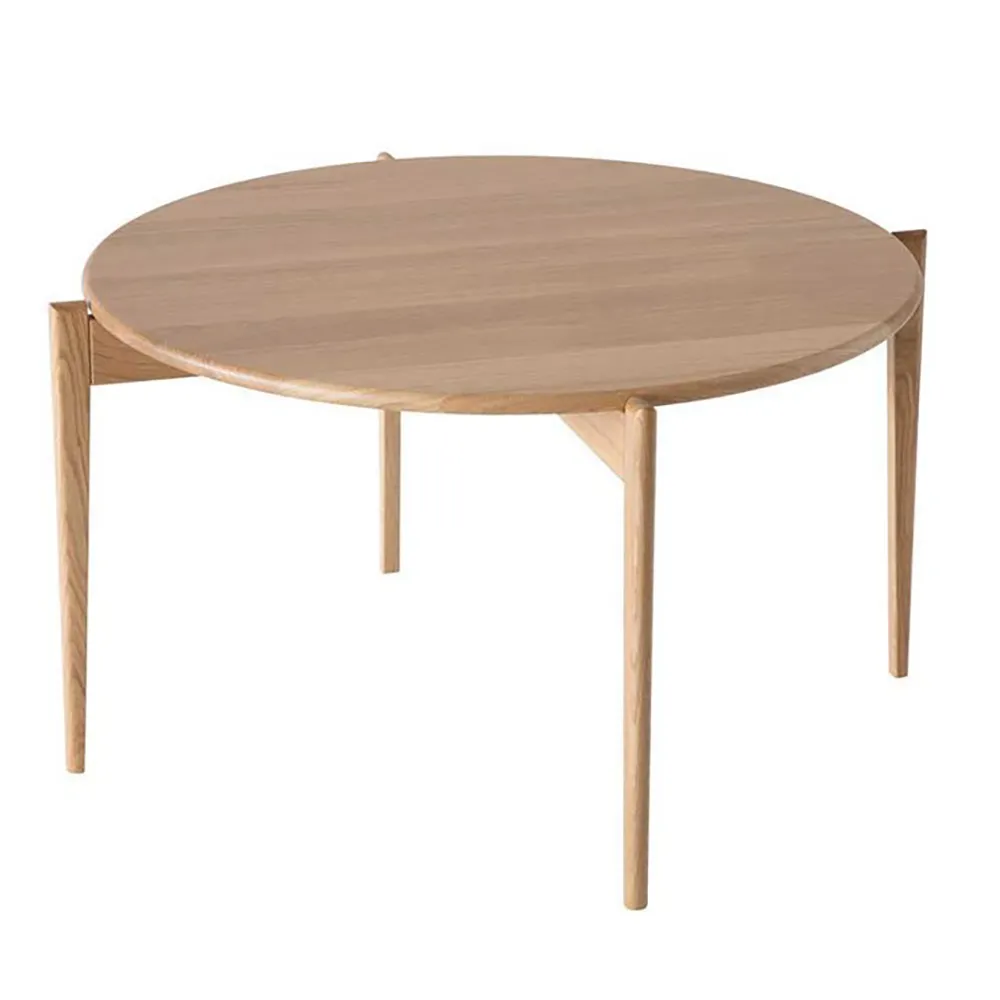 Oscarssons Möbel, Tilia sofabord Ø88 cm lakeret eg
