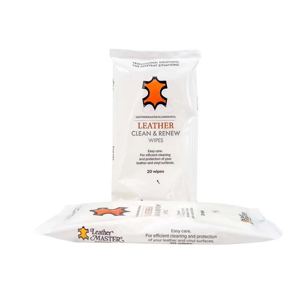 Leather Master, Leather Clean & Renew Wipes