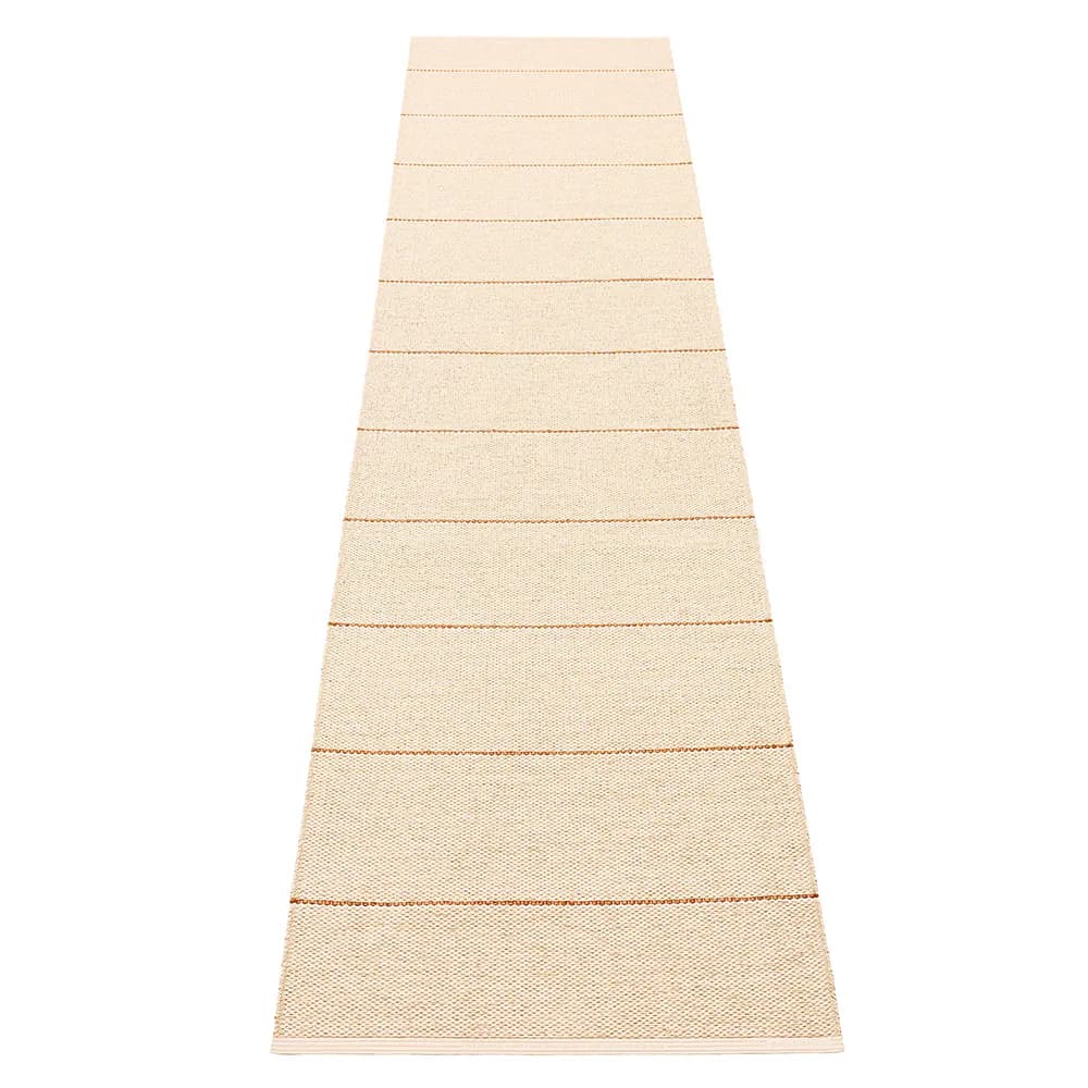 Pappelina, Lea tæppe Beige/Rust/Vanilla 70 x 300 cm