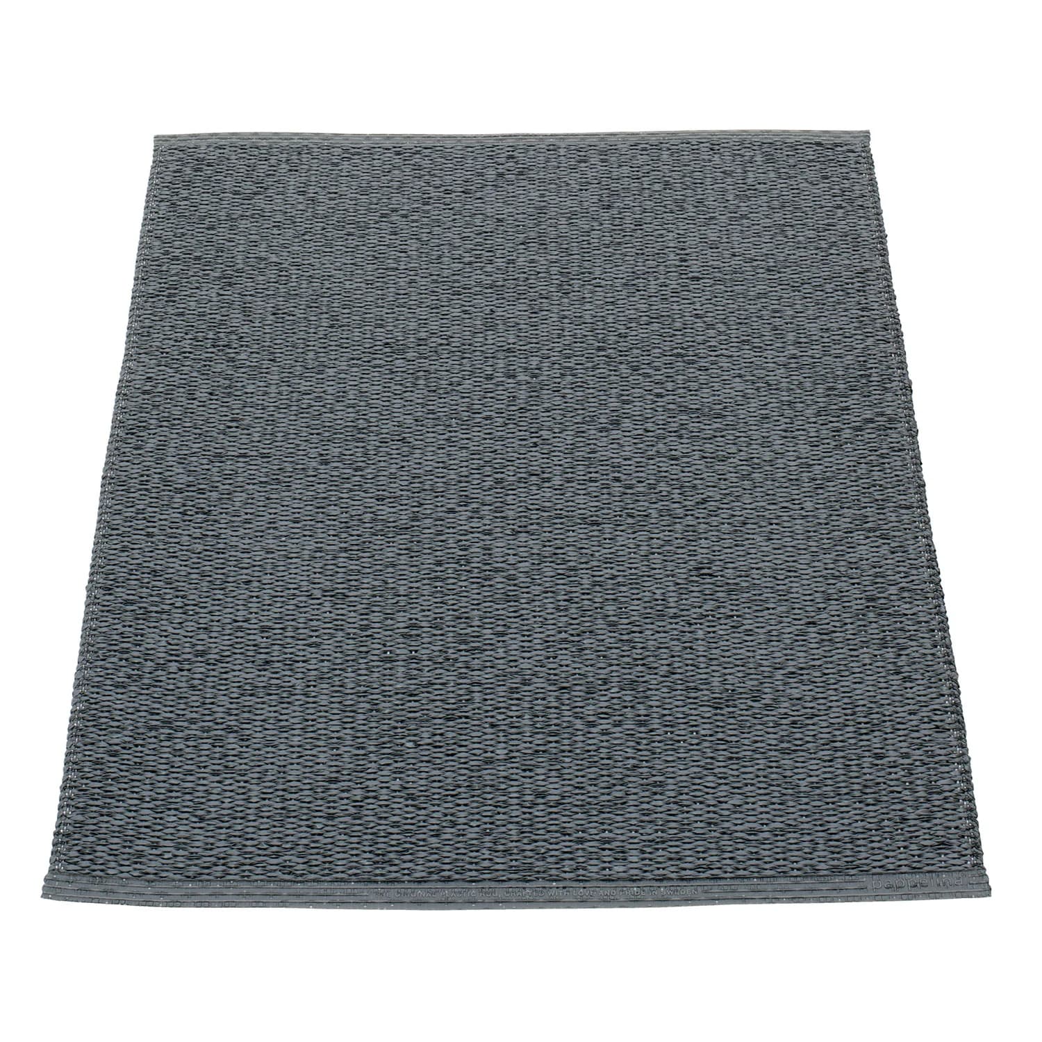 Pappelina, Svea tæppe 70x90 cm granit / black metallic
