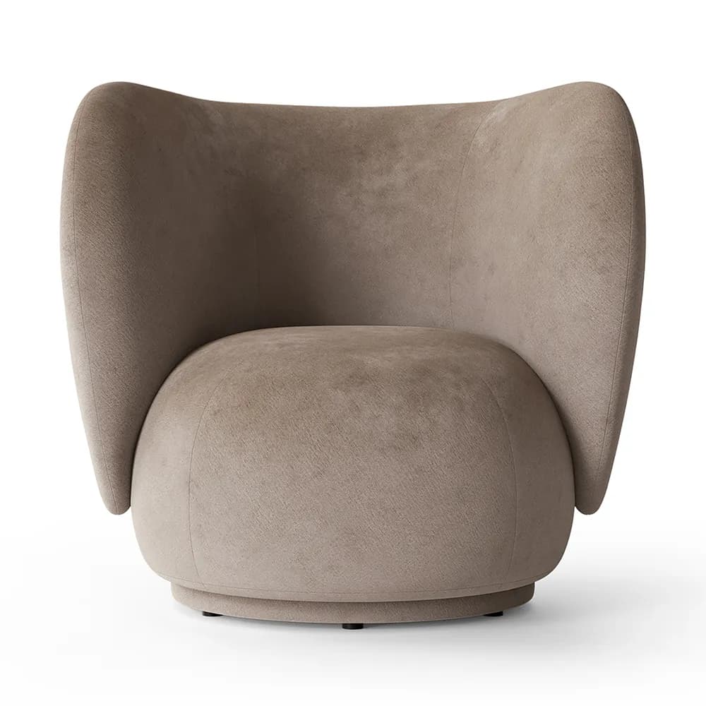 Ferm Living, Rico Lounge lænestol Faded - Beige