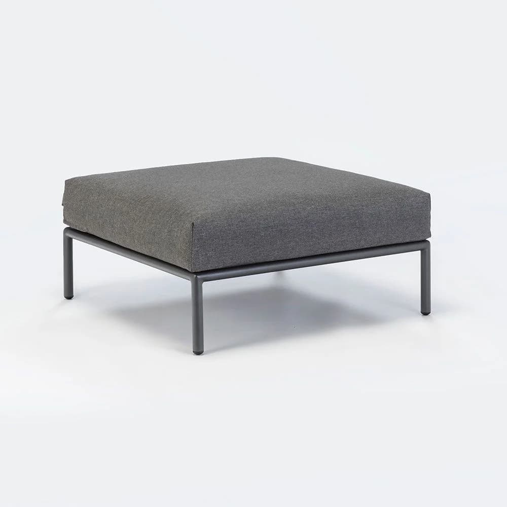 Houe, Level fodskammel 81x81 cm grå aluminium