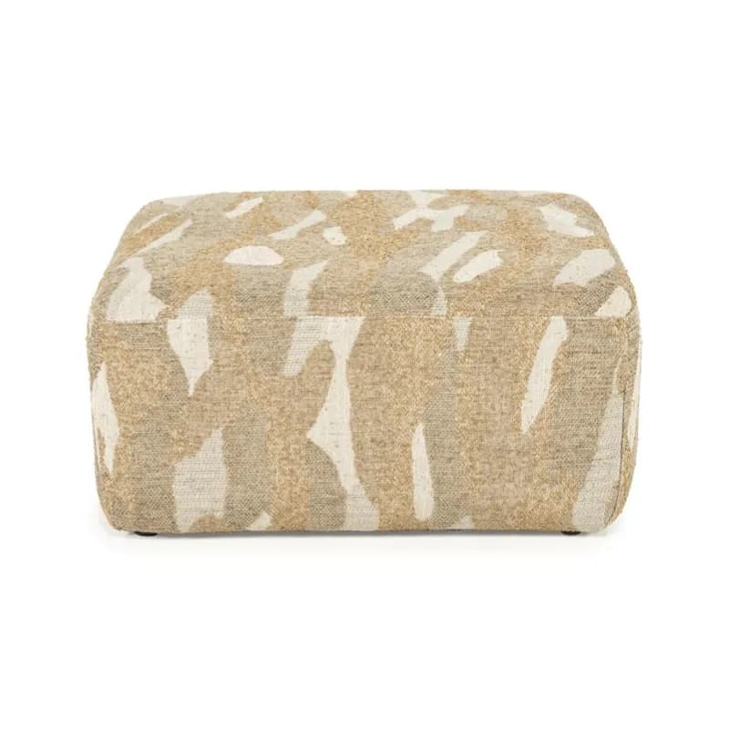 By-Boo, Pouf Rytm large - taupe 70x70x34 cm