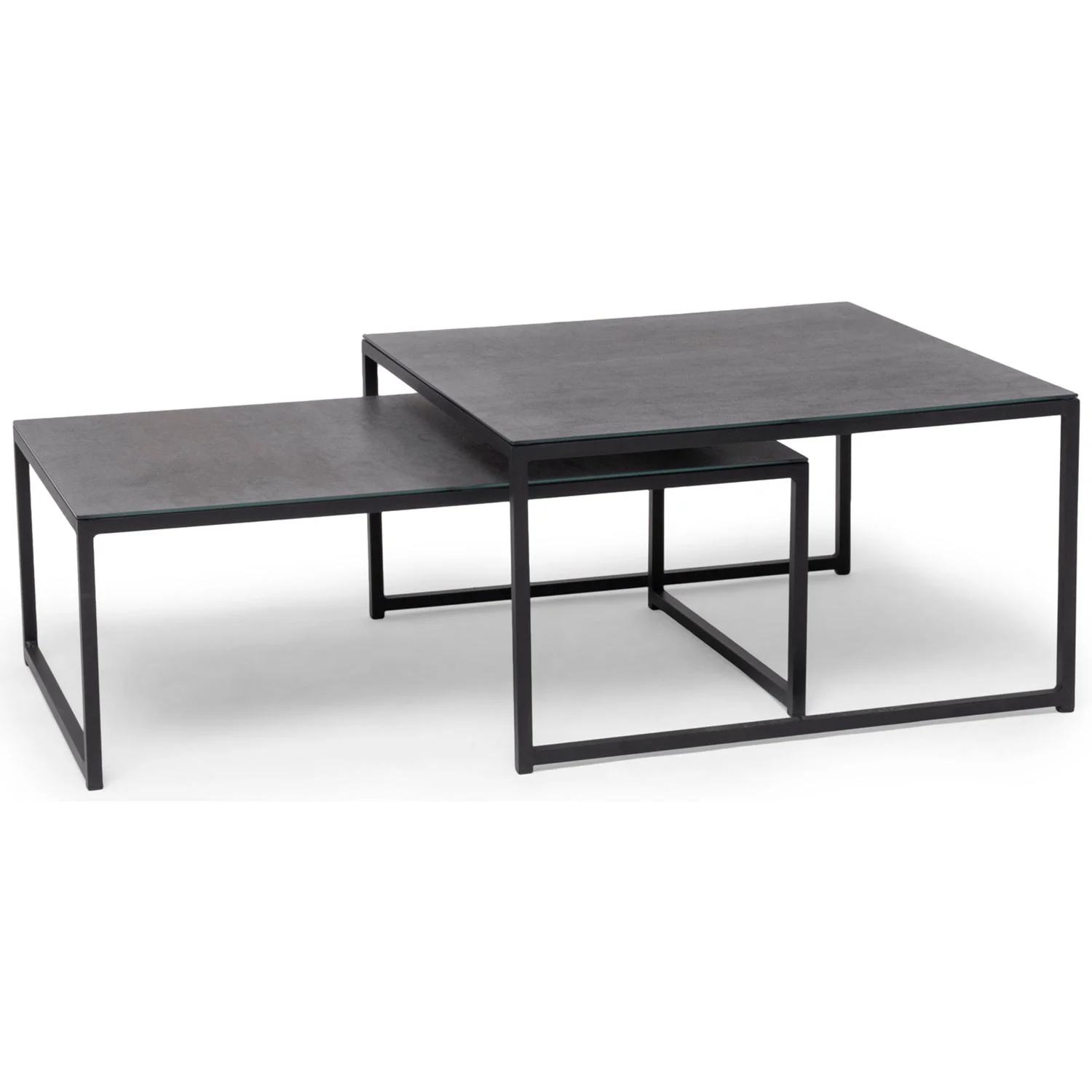 Hillerstorp, Jet set sofabord 2-pakning aluminium