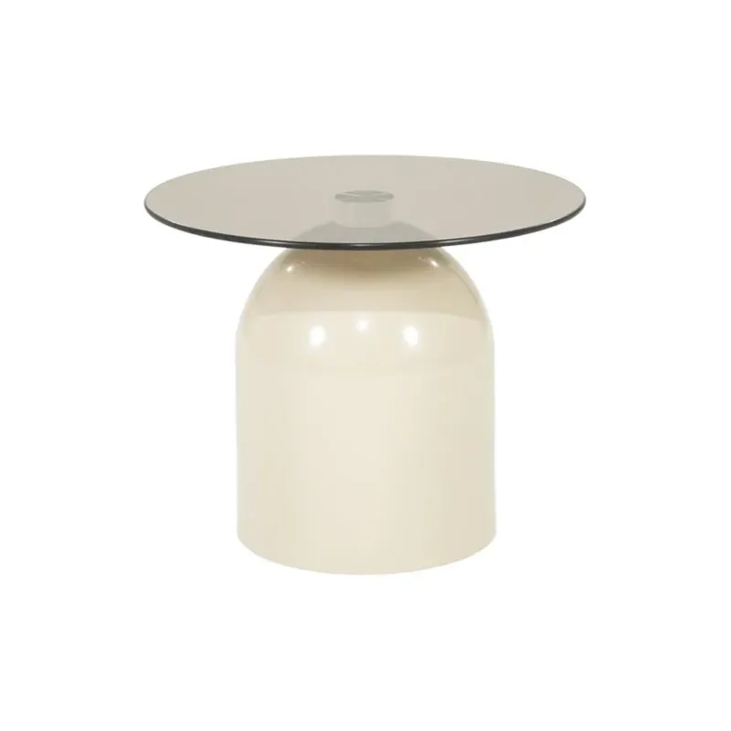By-Boo, Irona small sofabord 50x50x40 cm glas beige