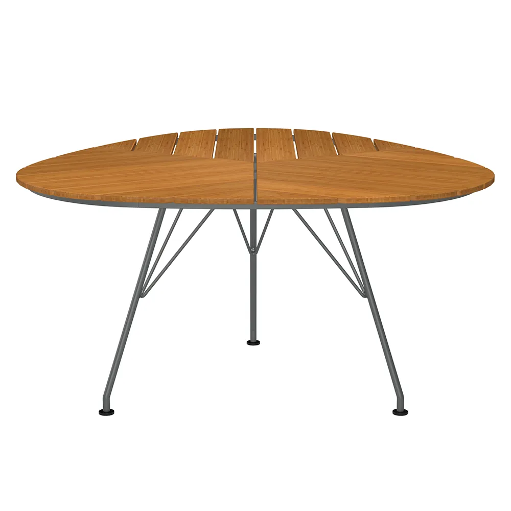 Houe, Leaf spisebord 146x146 cm aluminium/bambus