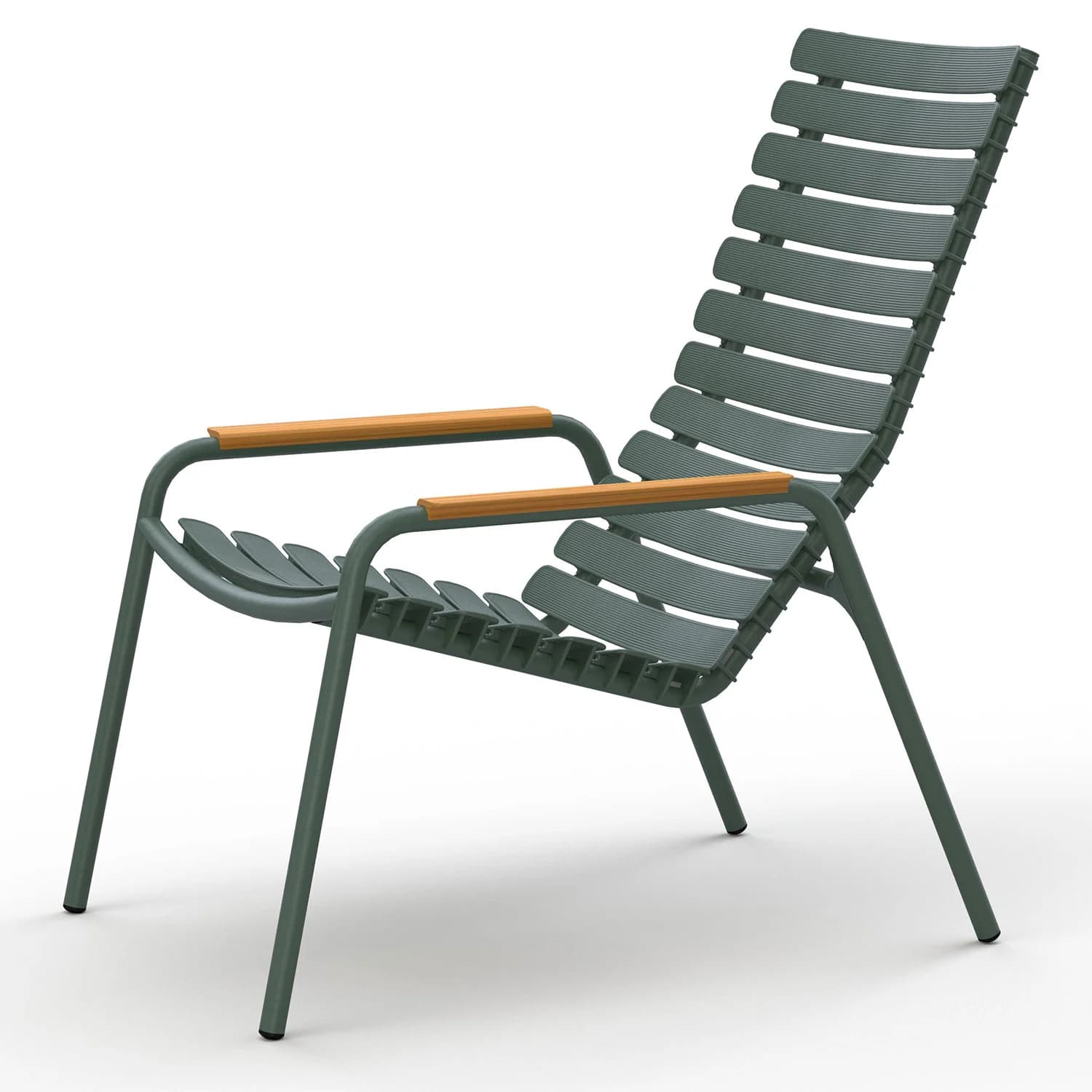 Houe, Reclips loungestol Grøn aluminium