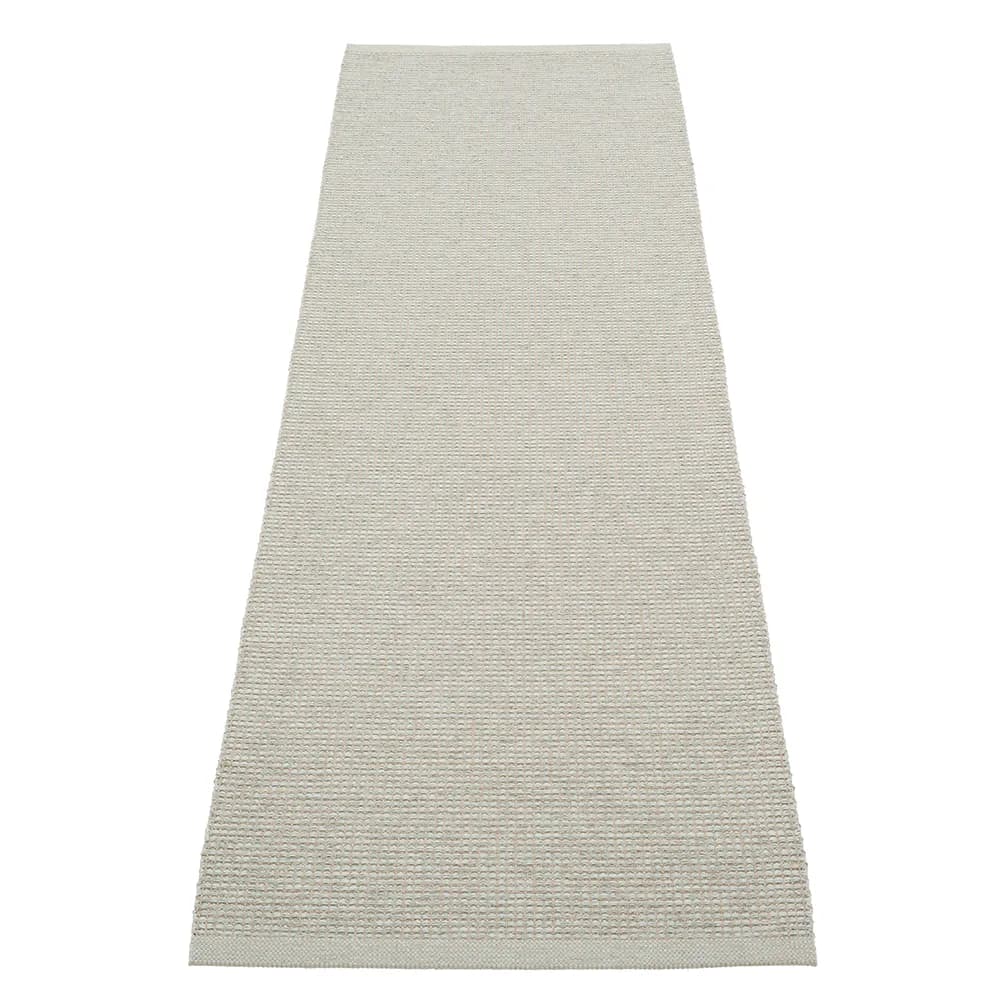 Pappelina, Emm tæppe Sage/Linen Met. - Linen warp 70 x 240 cm
