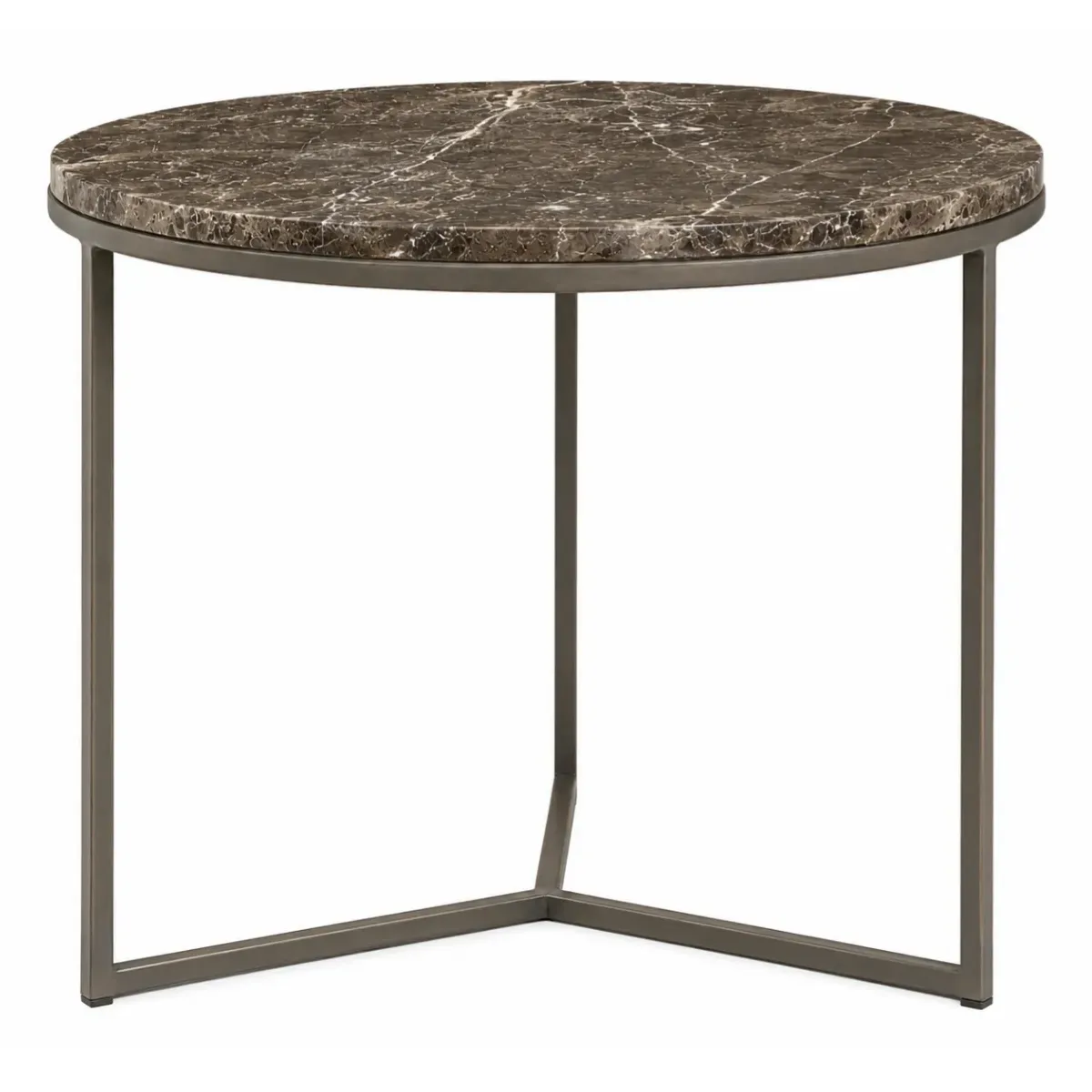 Artwood, Sidebord i Marmor Cedes Marble Ø 60 cm Ash brown
