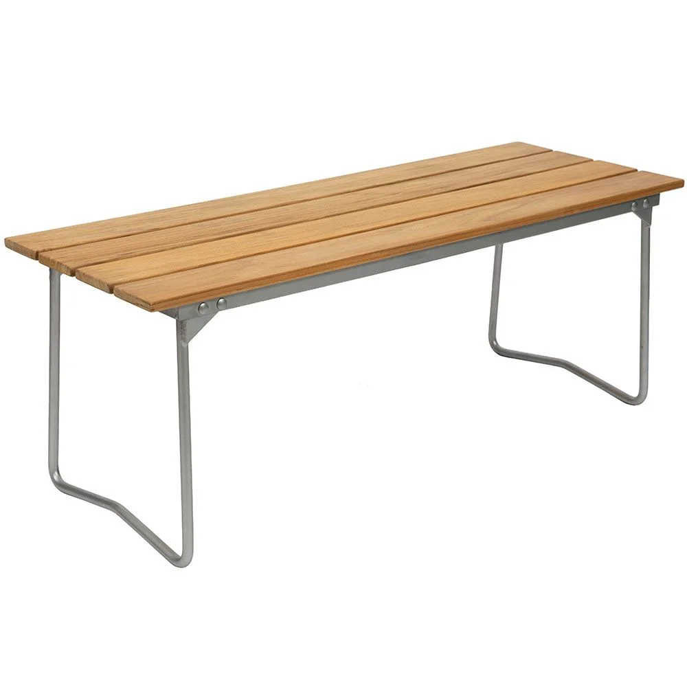 Grythyttan Stålmöbler, Bænk 8 Teak Grythyttan Stålmöbler