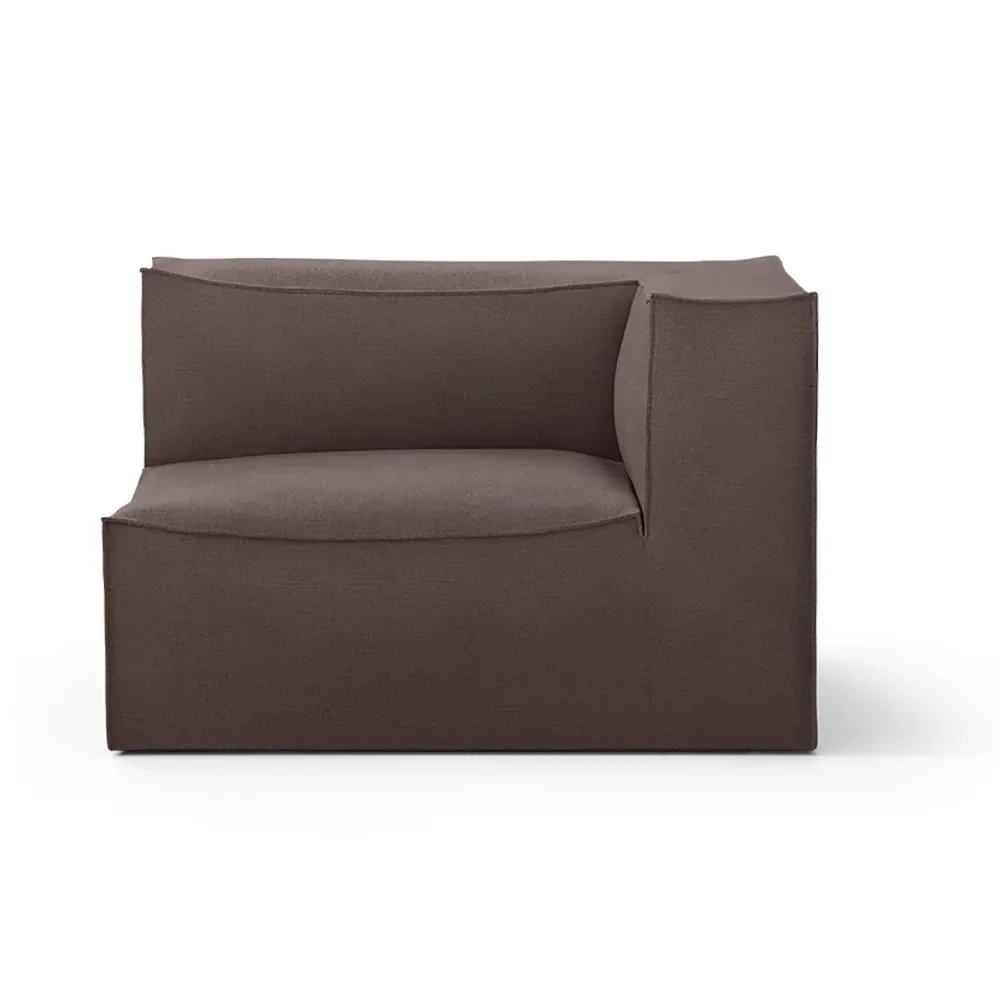 Ferm Living, Catena Sofa Armrest Right S401 - Hot Madison - Brown