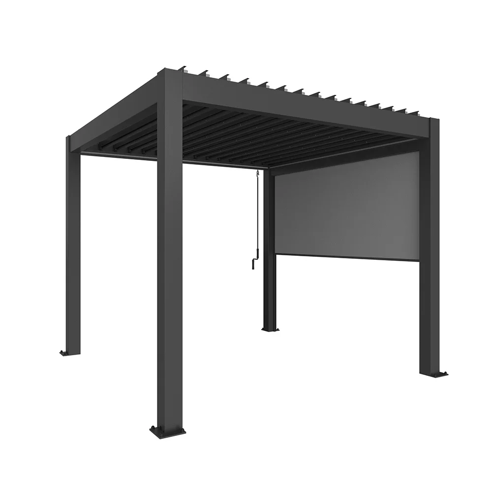 Biohort, Solafskærmning til pergola 3,5 m metallic mørkegrå