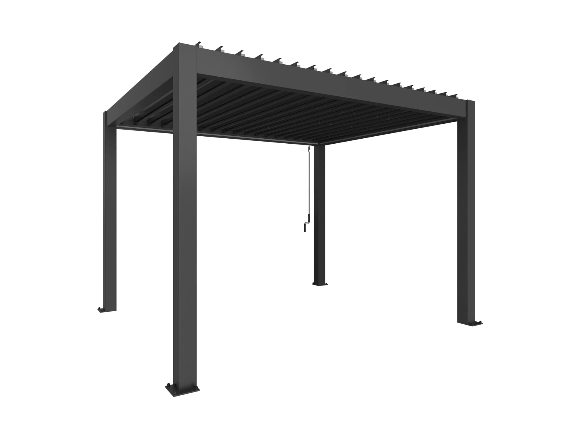 Biohort, Pergola størrelse 3 x 3,5 metallic mørkegrå