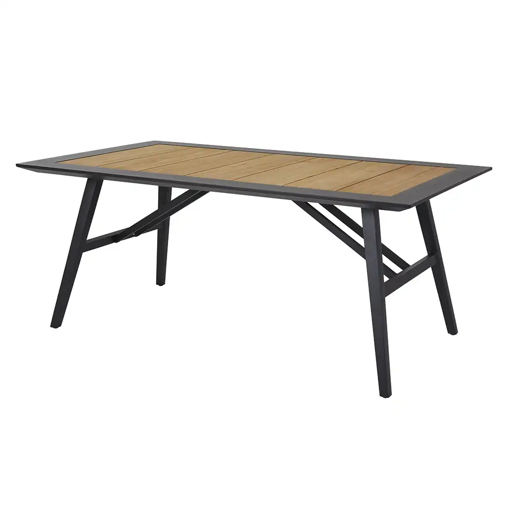 Brafab, Chios Spisebord 100x175 cm Sort/Teak Brafab