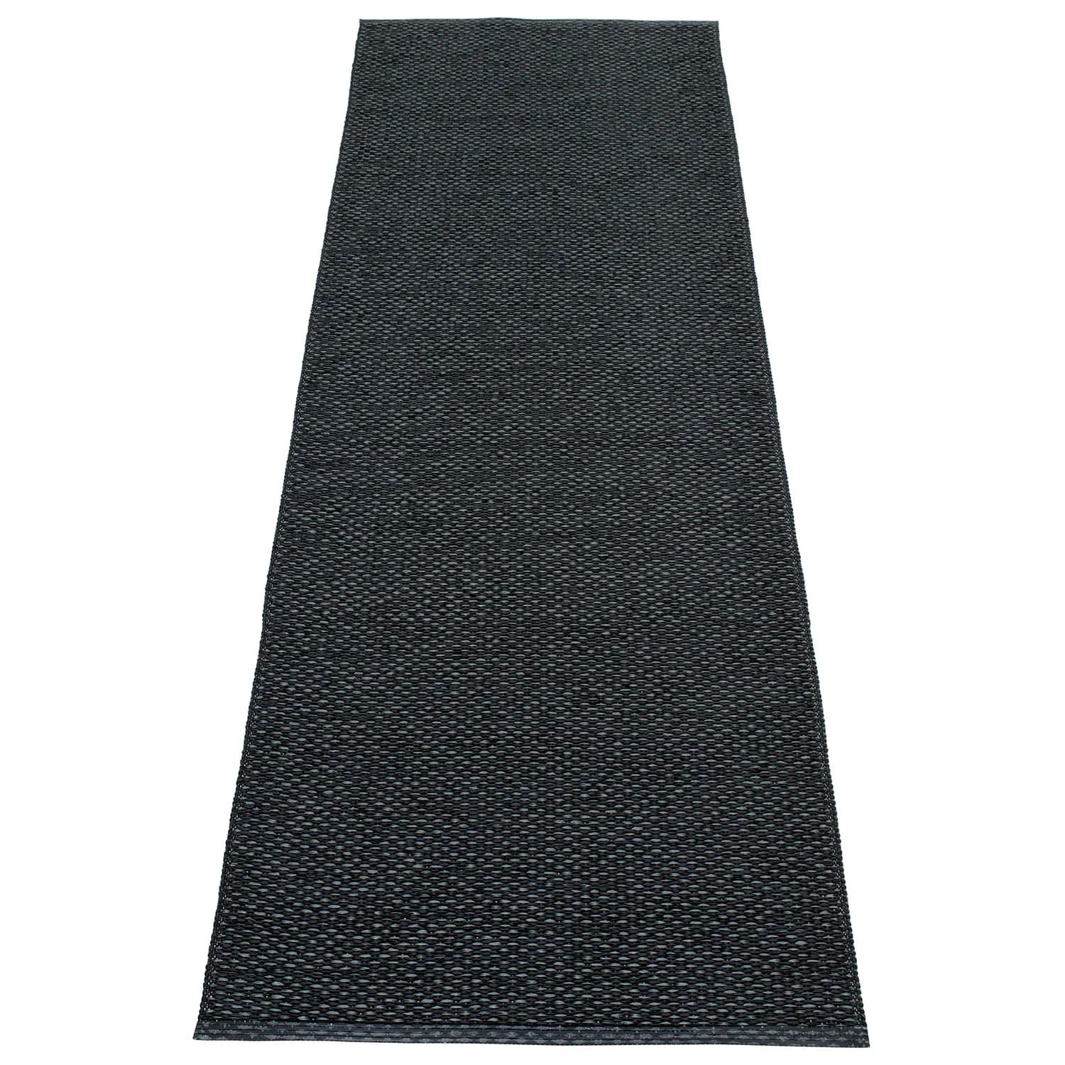 Pappelina, Svea tæppe 70x240 cm black metallic / black