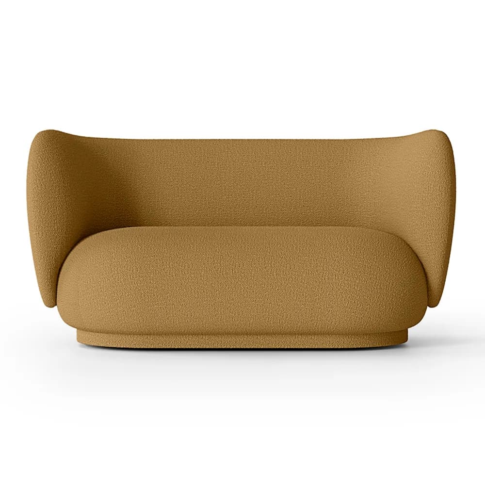Ferm Living, Rico 2-personers sofa Wool Boucle - Sugar Kelp