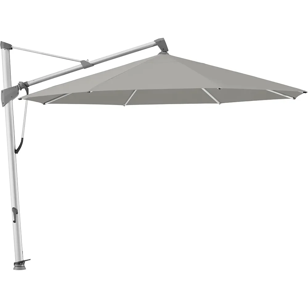 Glatz, Sombrano S+ frithængende parasol 350 cm anodiseret aluminium Kat.4 420 Smoke