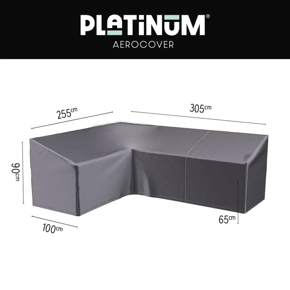 Platinum Aerocover, Loungeovertræk L HB 305x255x100xH65/90 Venstre Aerocover Antracit