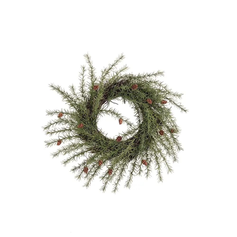 Mr Plant, Julekrans med kogler Ø45 cm