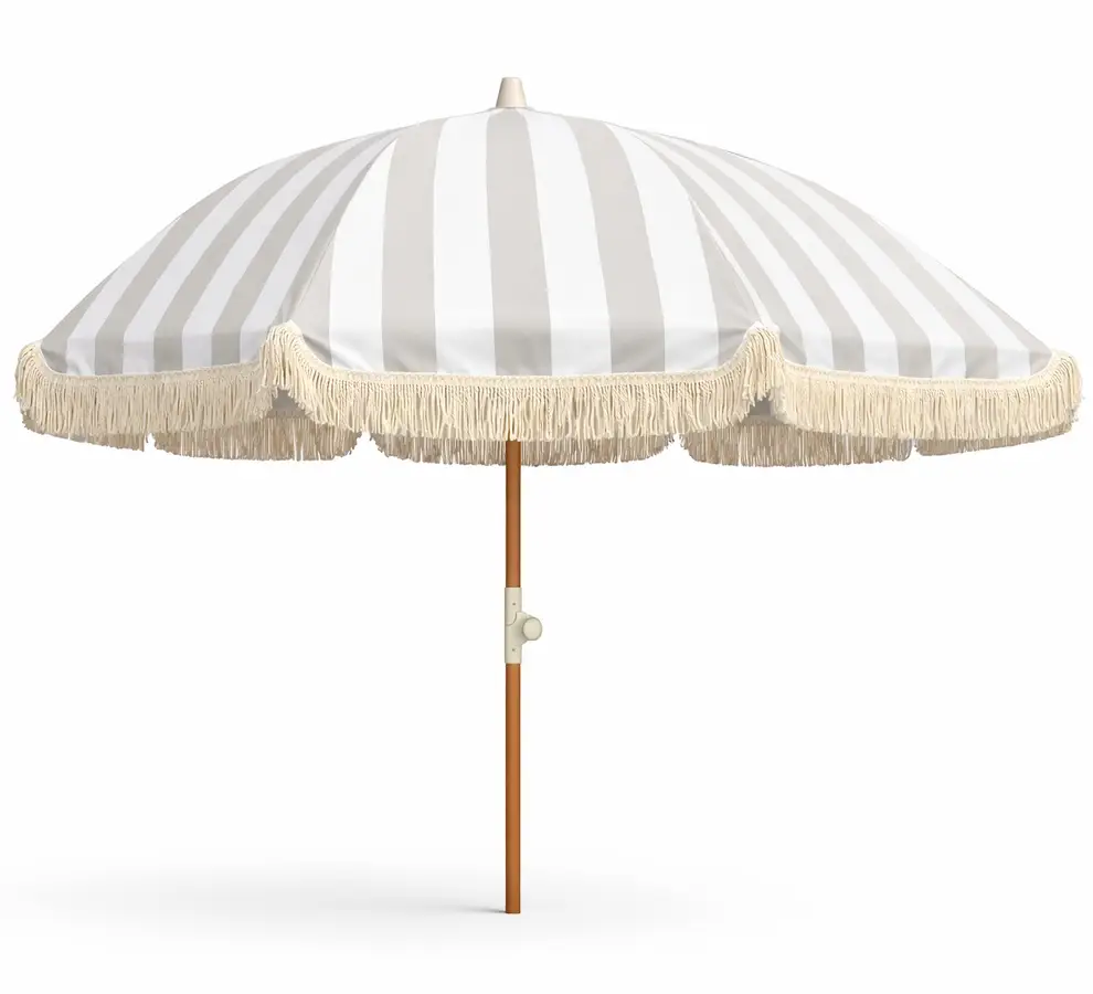 Hillerstorp, Parasoll 200 cm sand/hvid