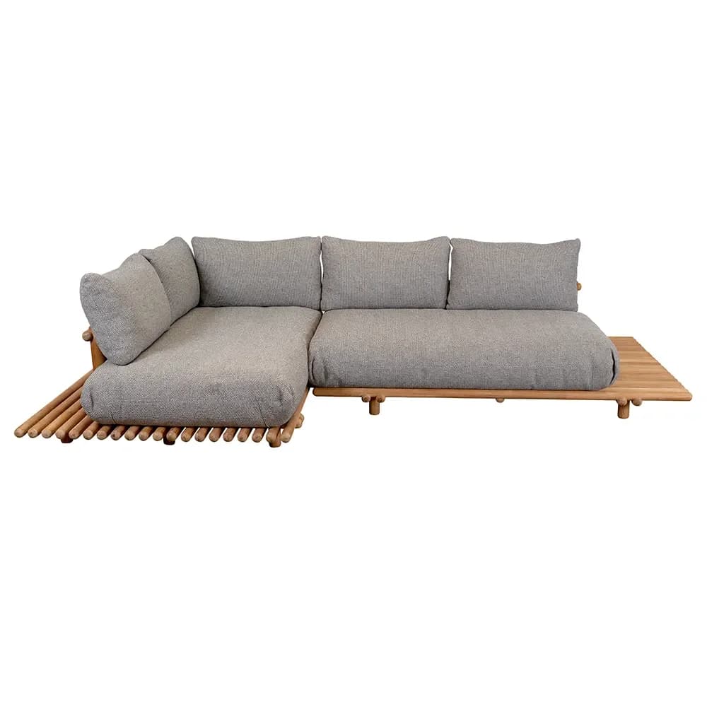 Cane-line, Sticks hjørnesofa Teak/light brown
