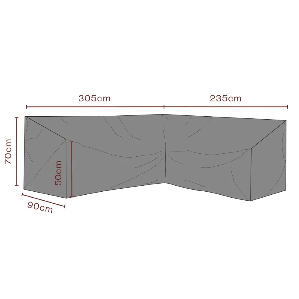 Brafab, Møbelbeskyttelse Hjørnesofa 235/305x70 cm Premium