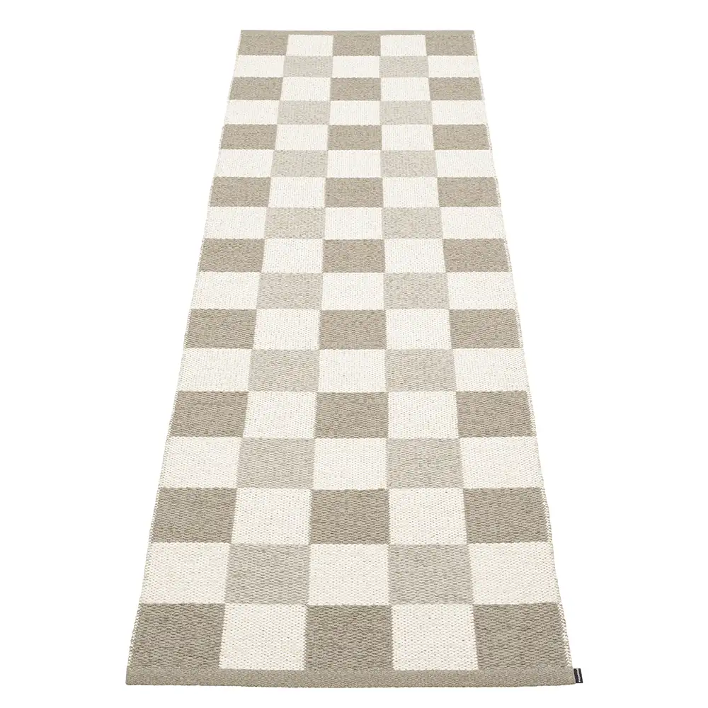 Pappelina, Pix tæppe 70x240 cm Dark Linen/Vanilla/Linen