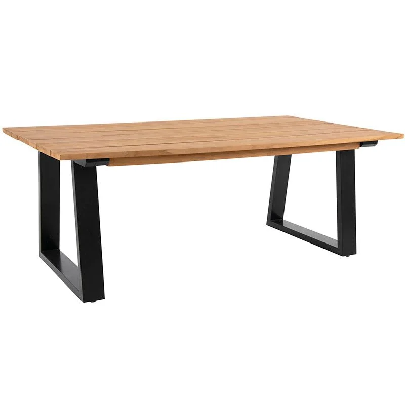 Brafab, Laurion Sofabord 67x130 cm Teak/Sort Brafab