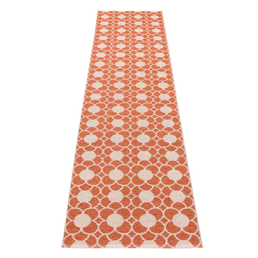 Pappelina, Anya tæppe Brick/Pearl Pink 70 x 300 cm