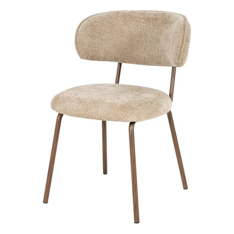By-Boo, Timberline 54x63,5x80 cm Metal, Skum & Stof taupe